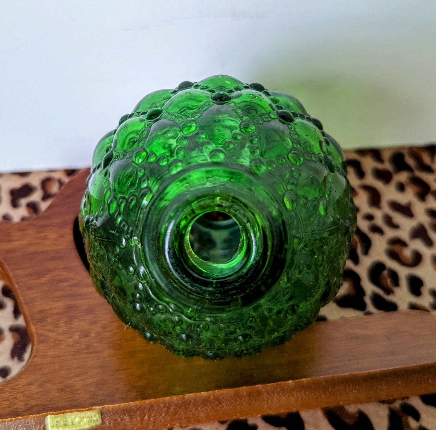 Glass Quilted Globe for mini oil lamp