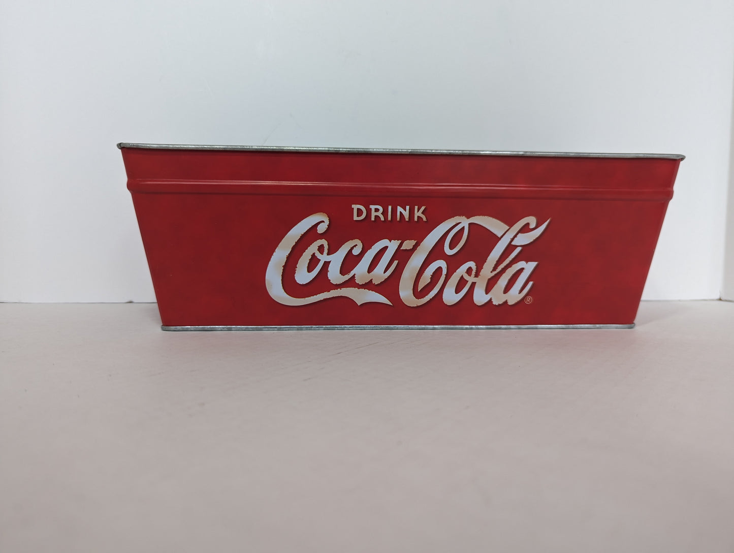 Coca Cola Themed Tin Planter