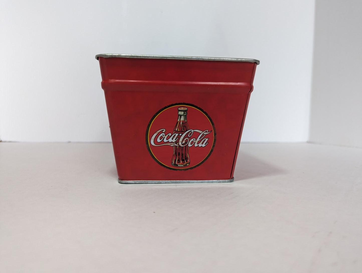 Coca Cola Themed Tin Planter