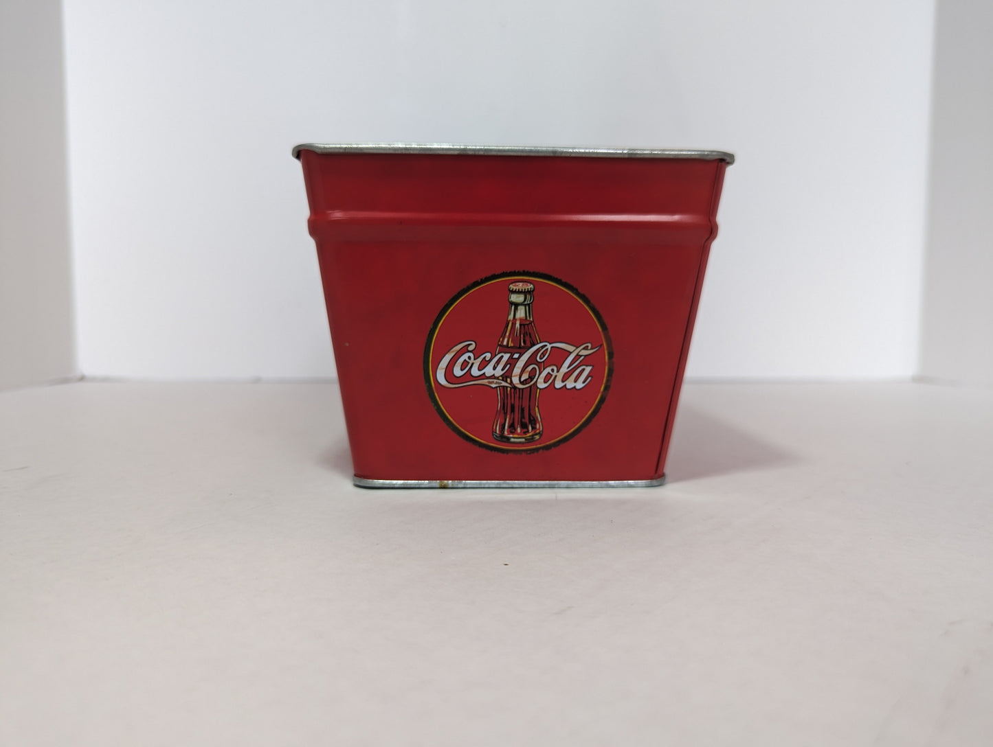 Coca Cola Themed Tin Planter