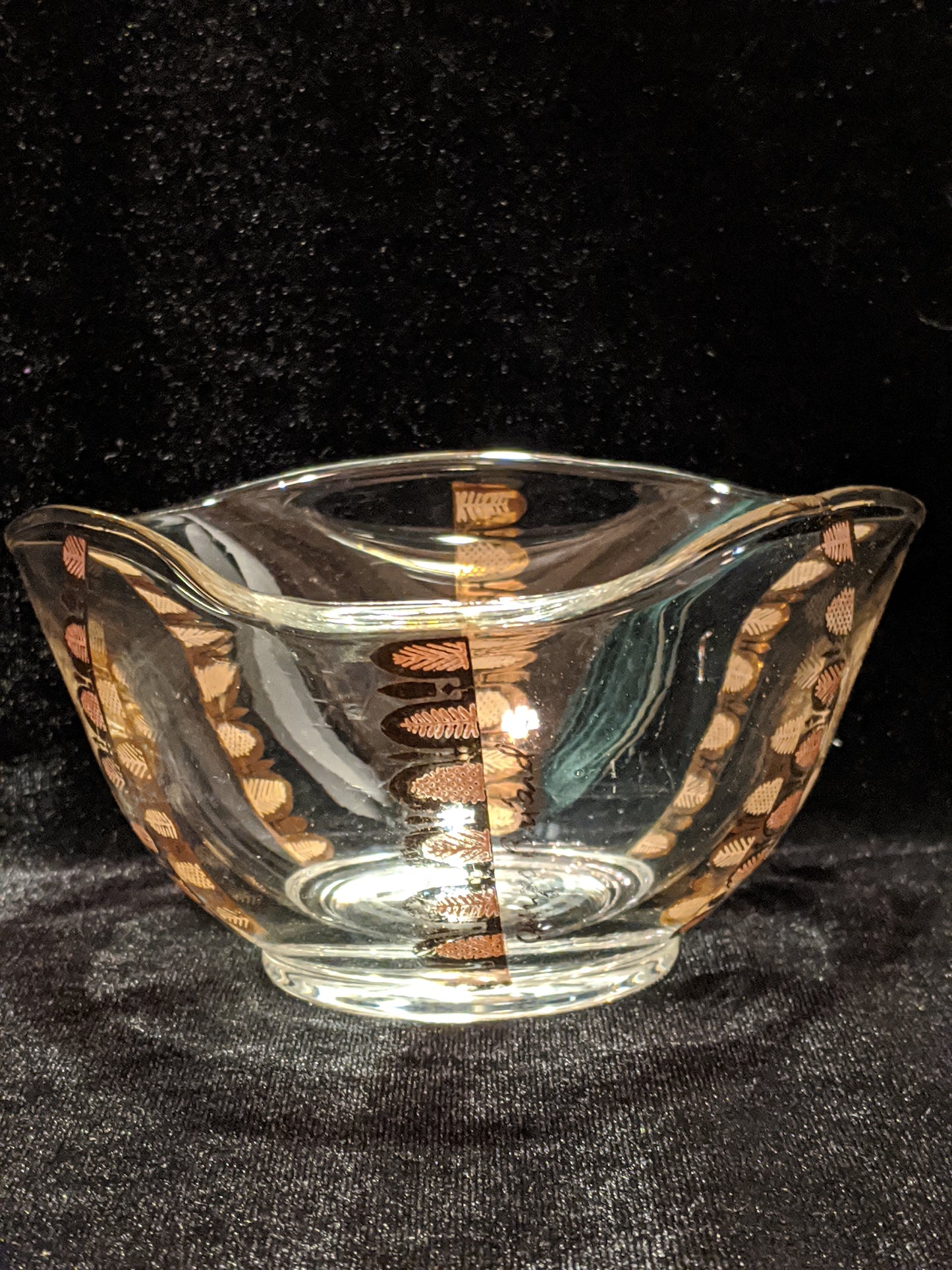 Georges Briard signed Gold Gilding Bowl/Candy Dish