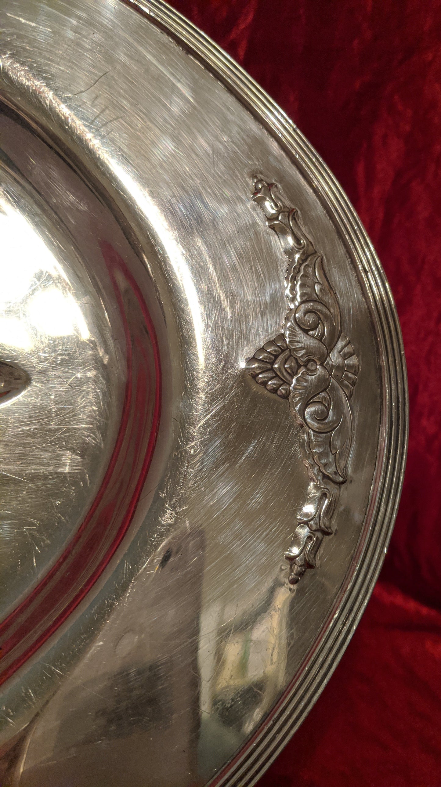 Guild Silverplate footed Meat Serving Tray