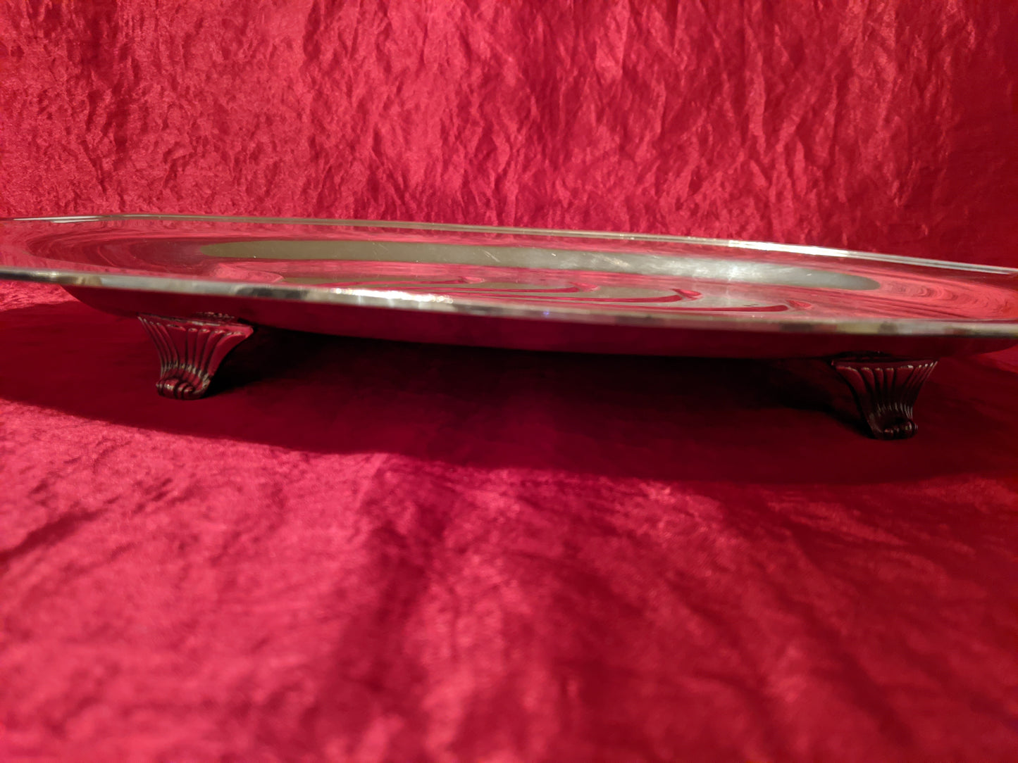 Guild Silverplate footed Meat Serving Tray