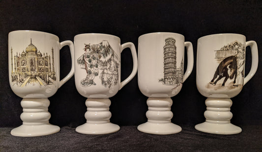 Kaysons Ironstone China Destination Mugs (set of 4)