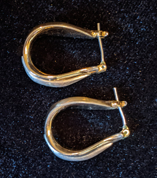 Gold Tone Hoop Earrings