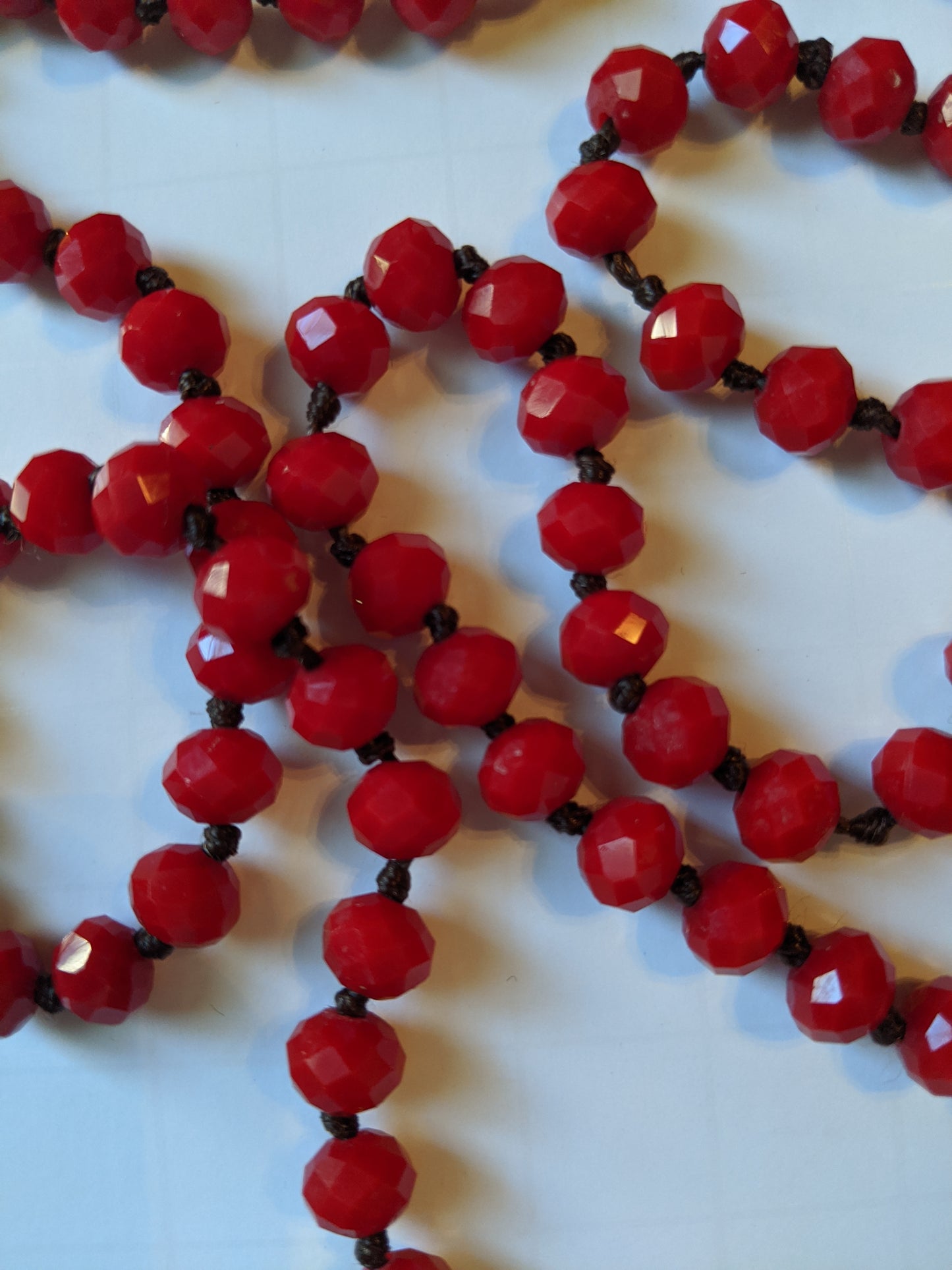 Ruby Red Cross Necklace