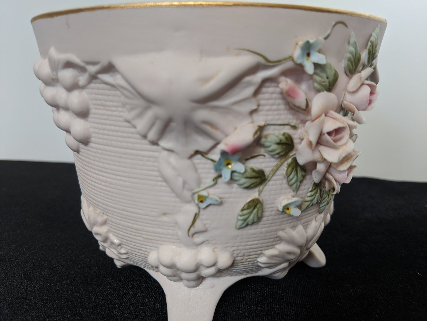 Lefton Hand Painted Pink Planter