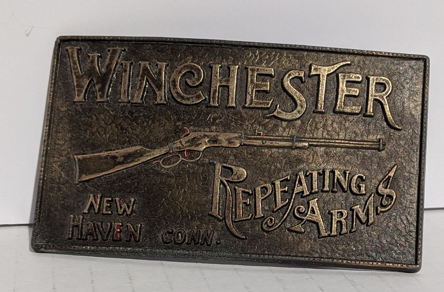 Winchester Repeating Arms Brass Belt Buckle