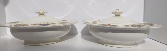 Grindley England Vintage Covered Vegetable China Dinnerware (2)