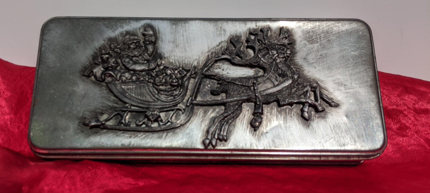 Metzke Pewter Santa's Sleigh Tin