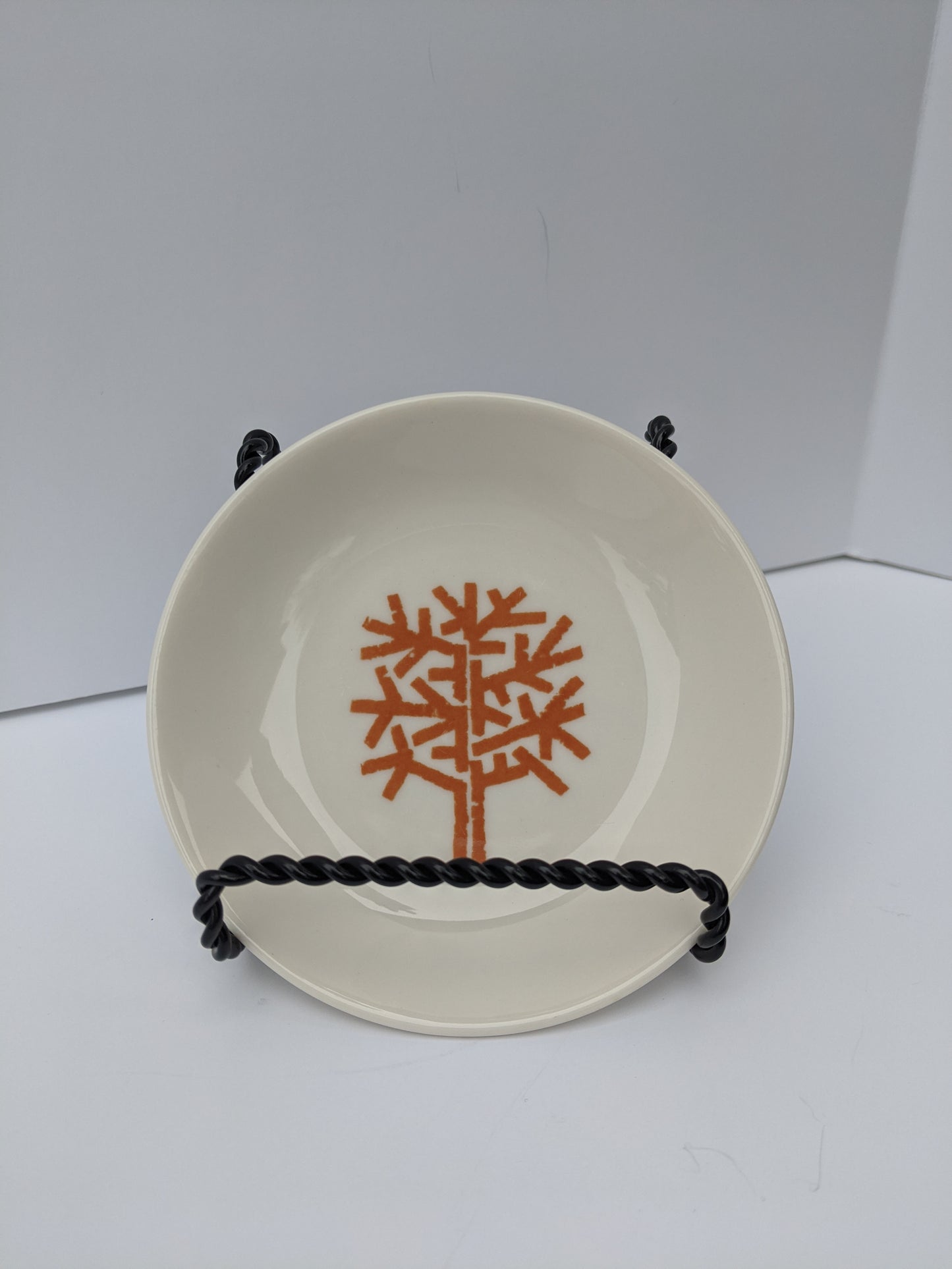 Sterling China Winter Tree Butter Pat/Ashtray