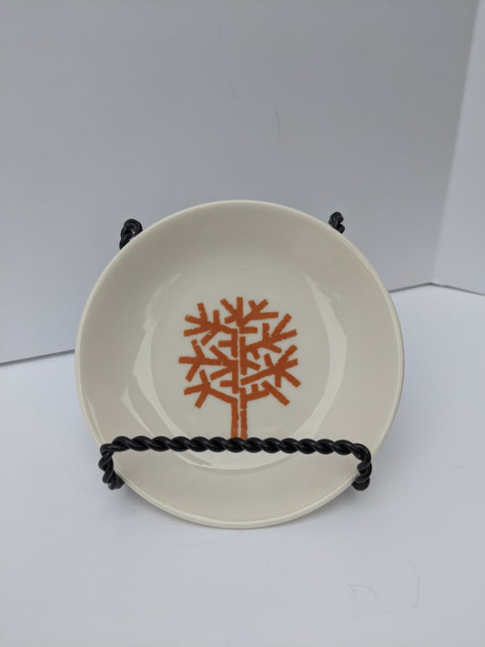 Sterling China Winter Tree Butter Pat/Ashtray