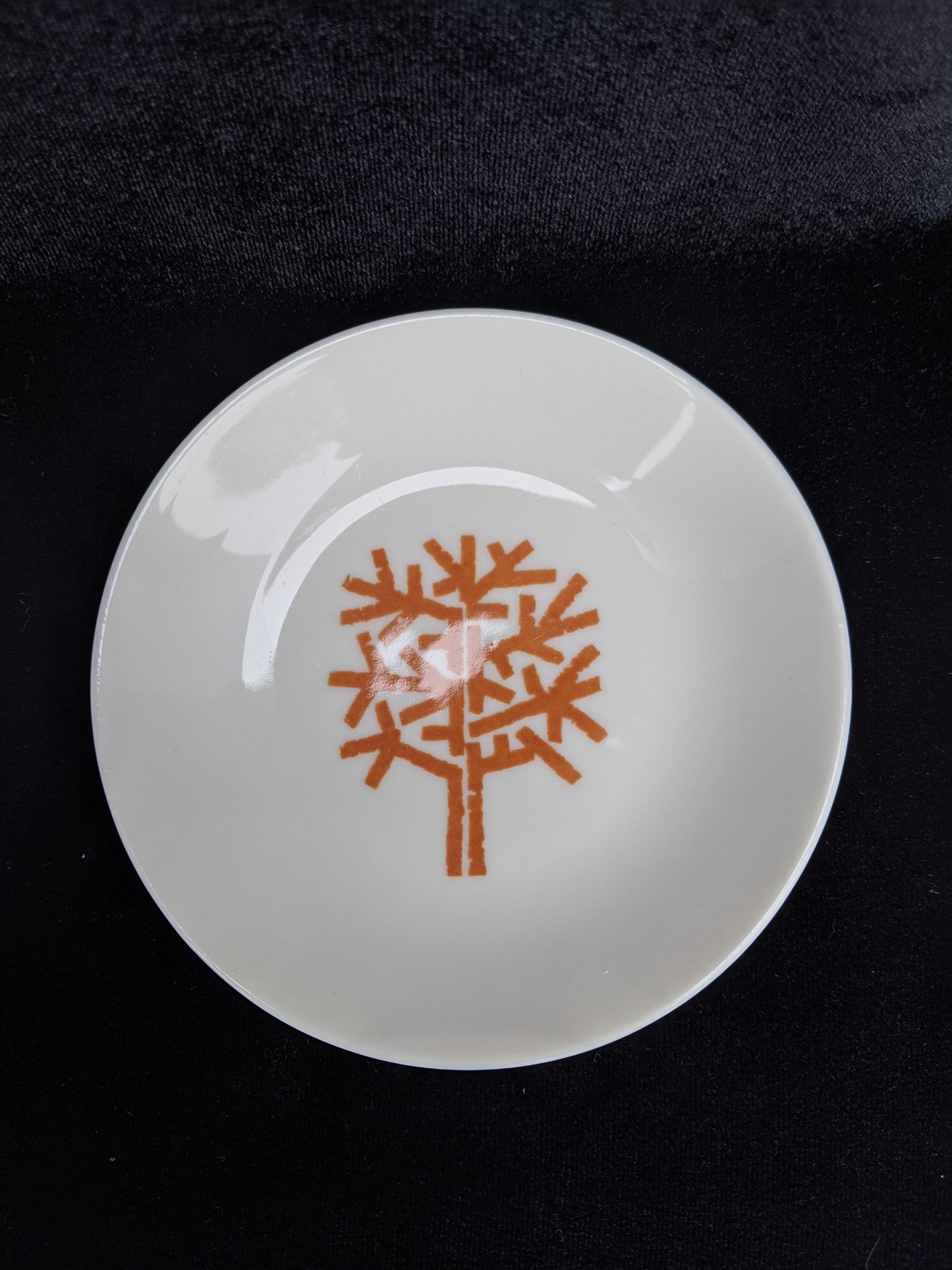 Sterling China Winter Tree Butter Pat/Ashtray