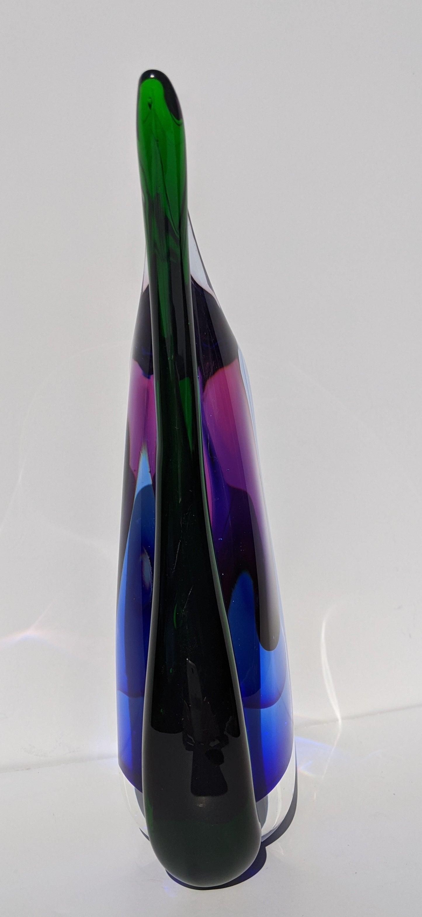 Sommerso Murano Style Glass Tear Vase