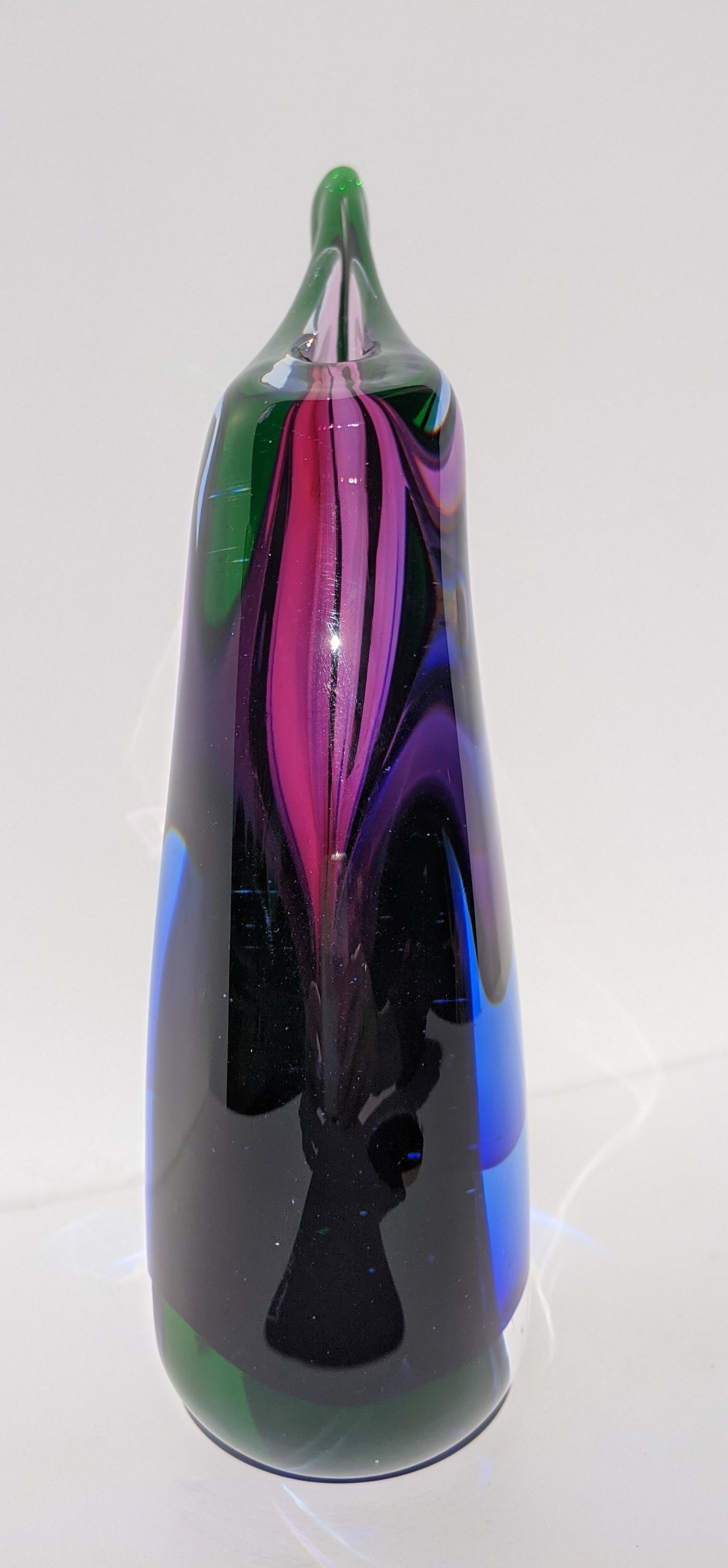 Sommerso Murano Style Glass Tear Vase