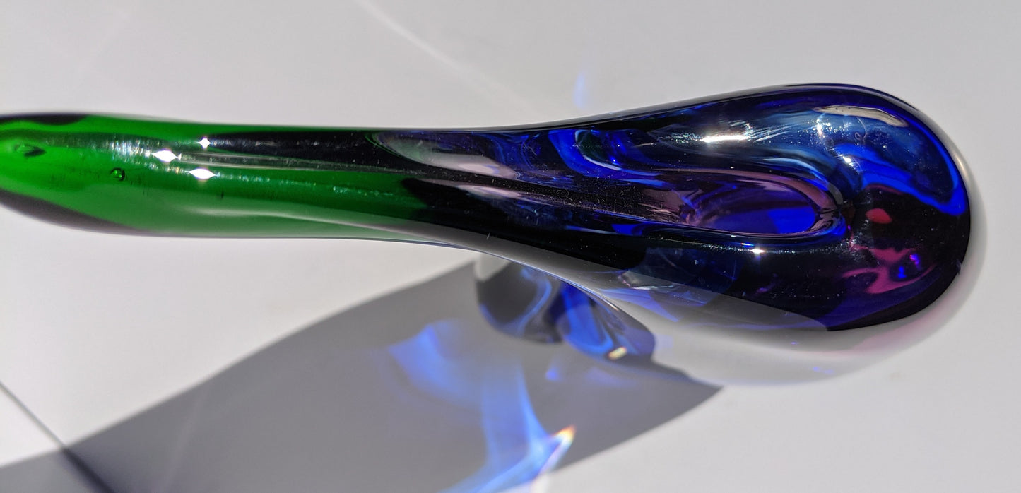 Sommerso Murano Style Glass Tear Vase