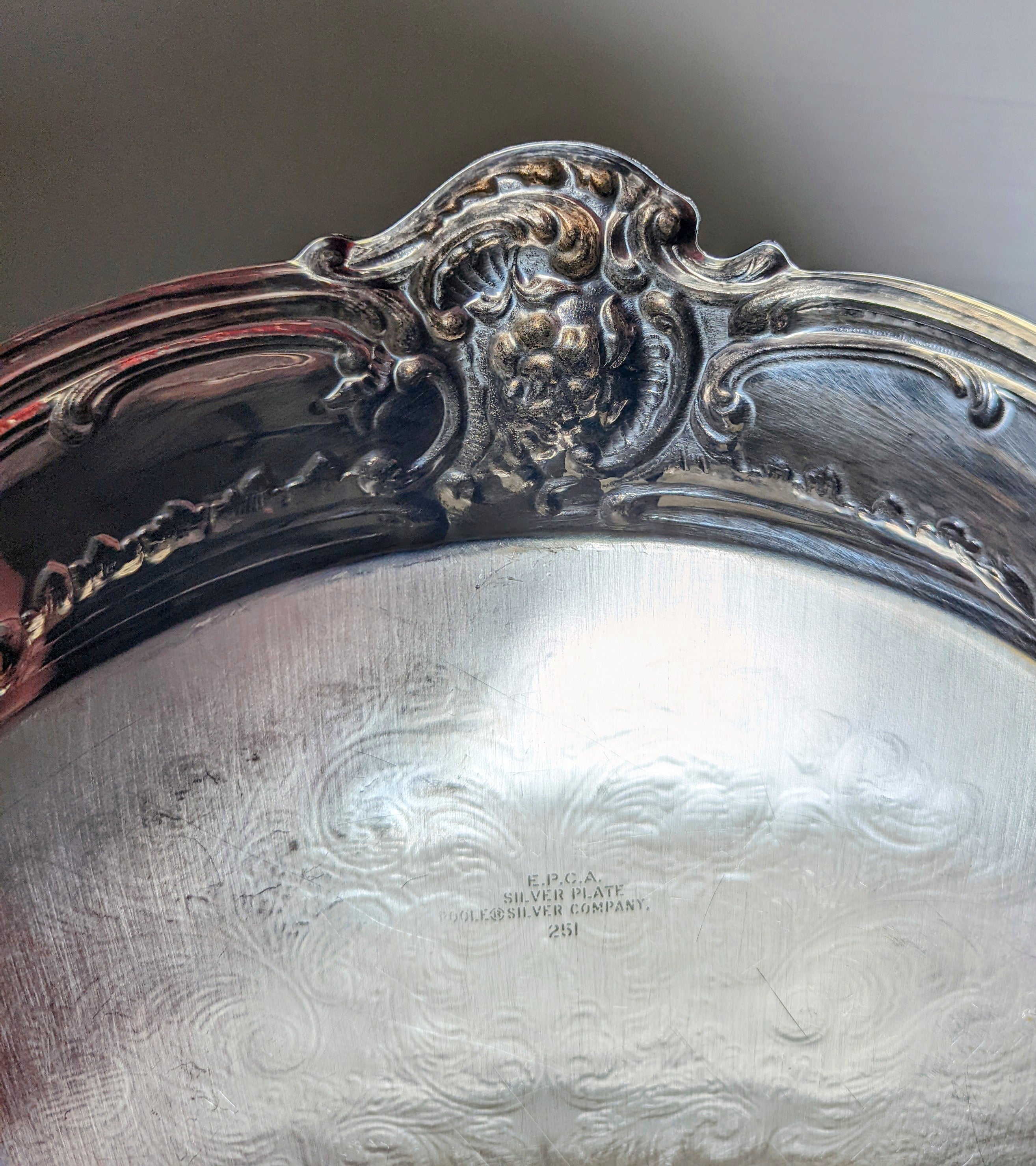 E.P.C.A. Silver Serving Platter 251 – Nauna's Vintage Corner