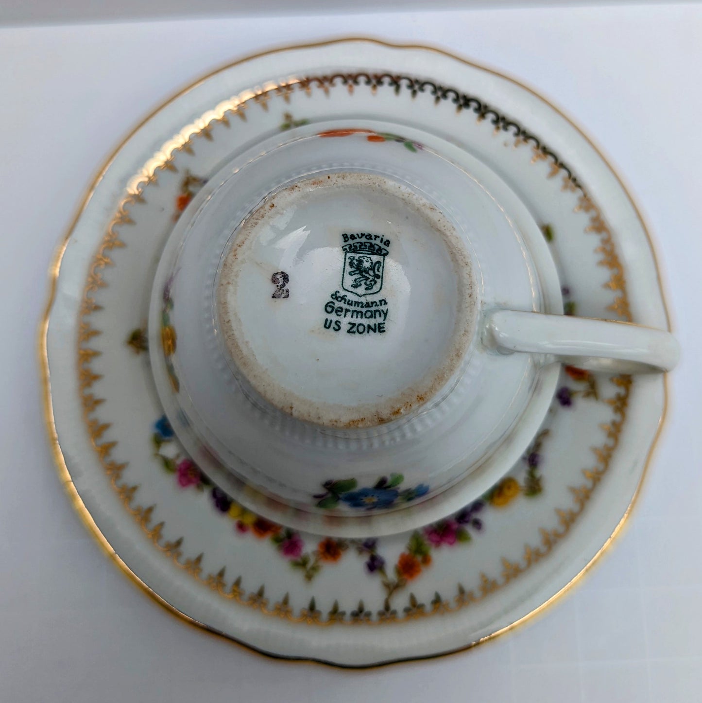 Bavaria Schumann Germany US Zone Demitasse Cup and Saucer