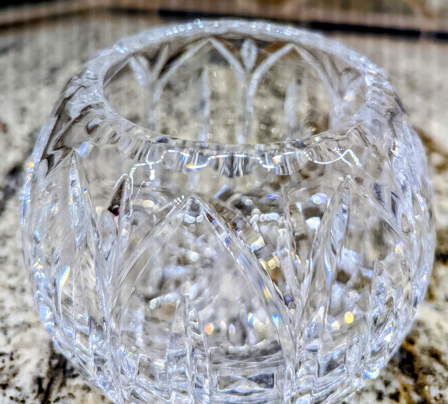 Crystal Rose Bowl Tulia