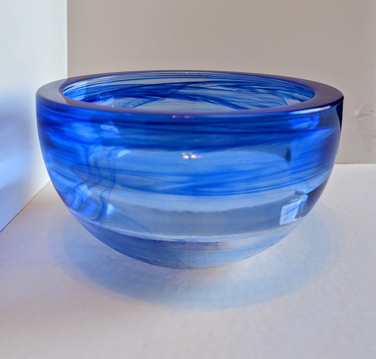 Cobalt Blue Swirl Atico Bowl