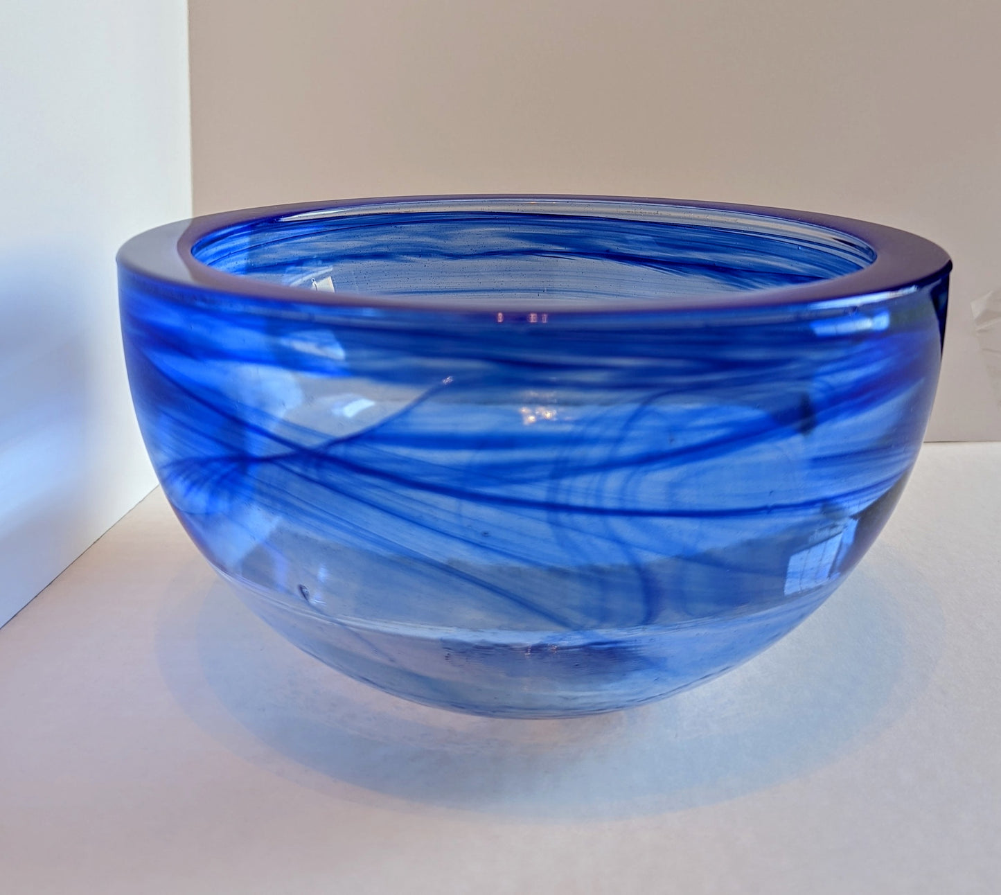 Cobalt Blue Swirl Atico Bowl