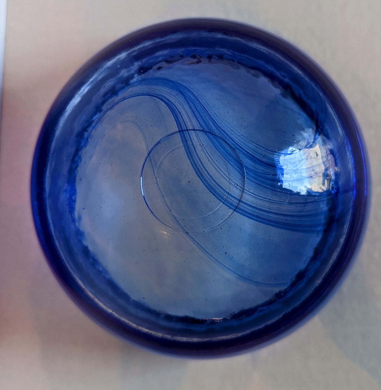 Cobalt Blue Swirl Atico Bowl