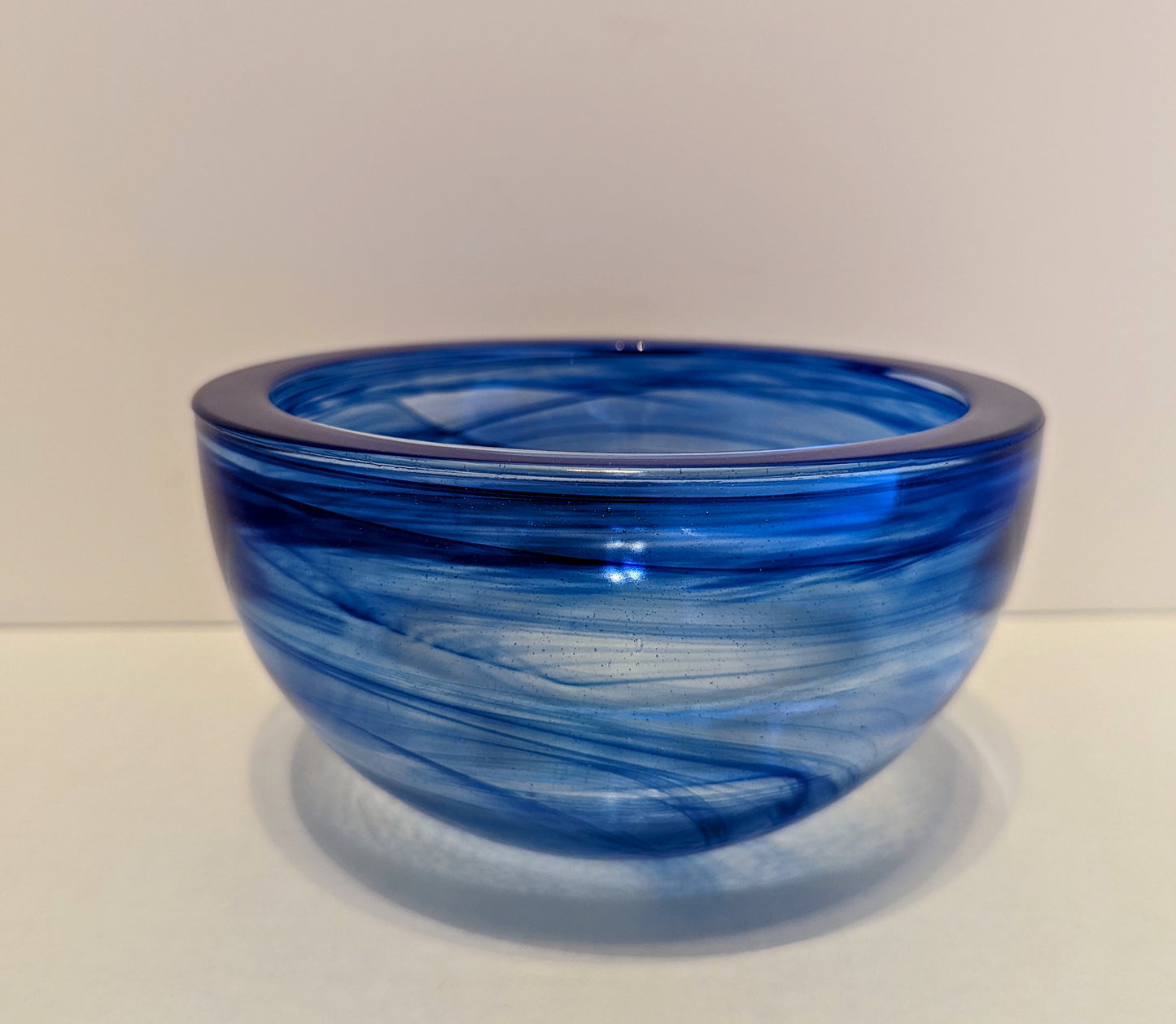 Cobalt Blue Swirl Atico Bowl