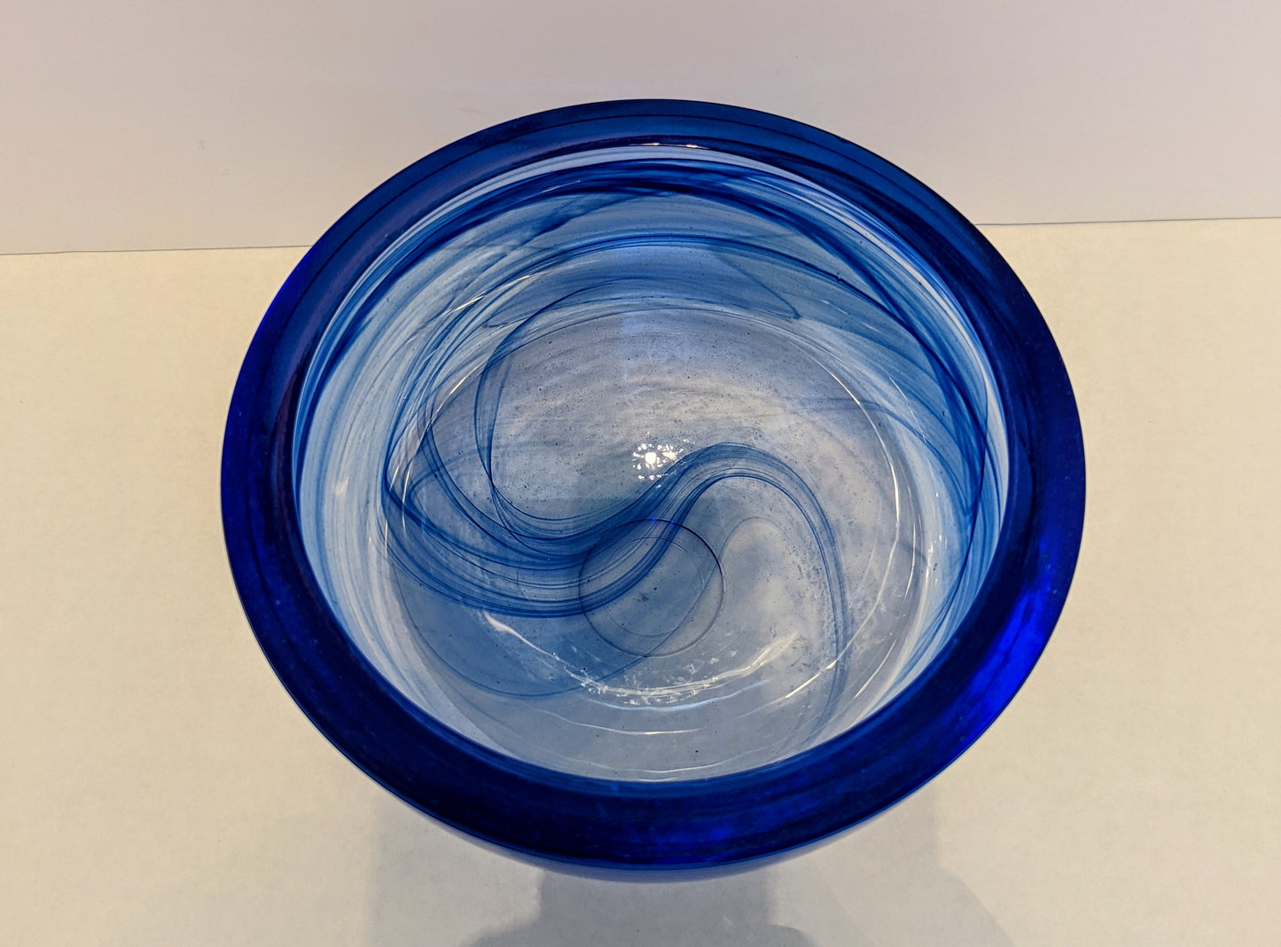 Cobalt Blue Swirl Atico Bowl