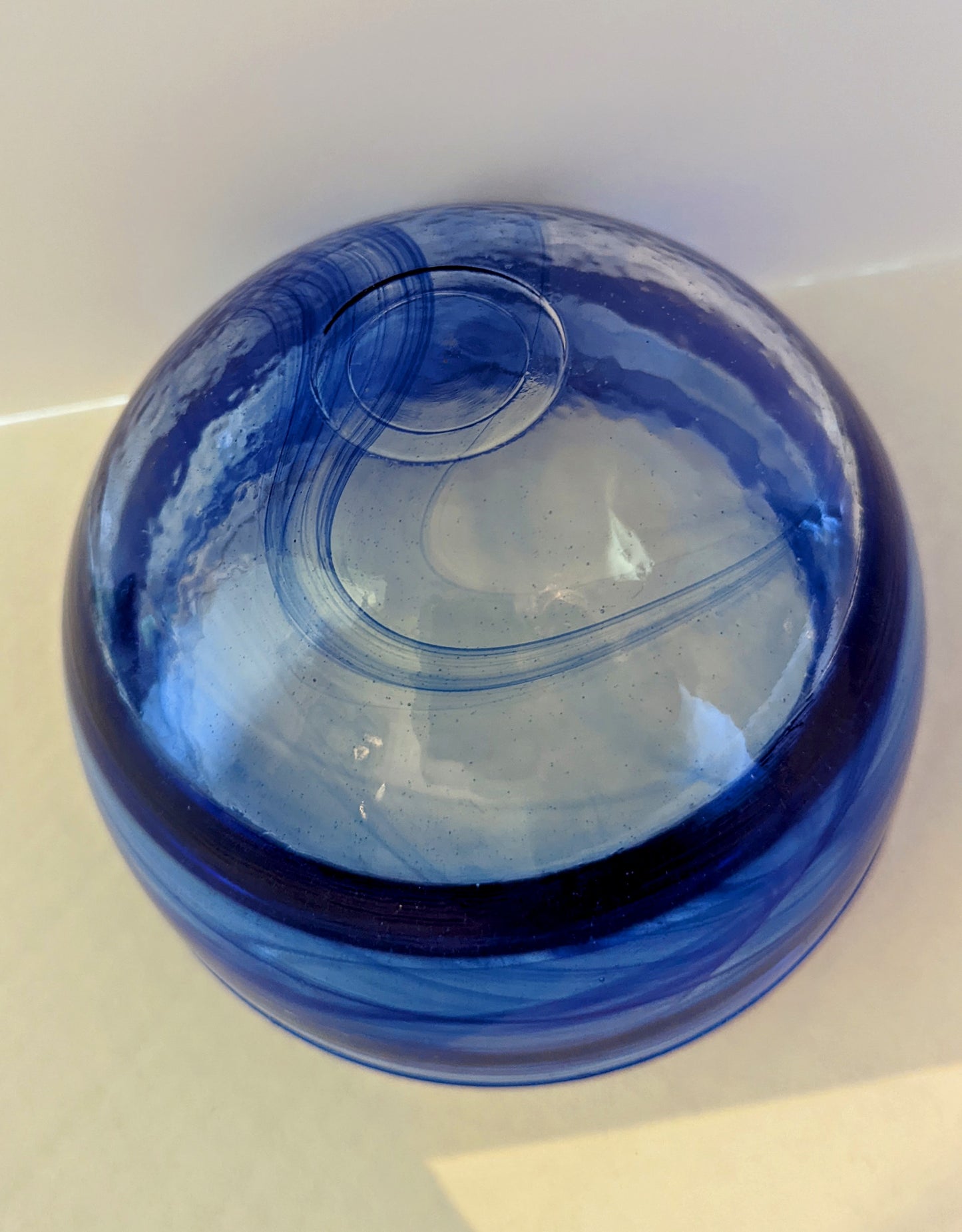 Cobalt Blue Swirl Atico Bowl