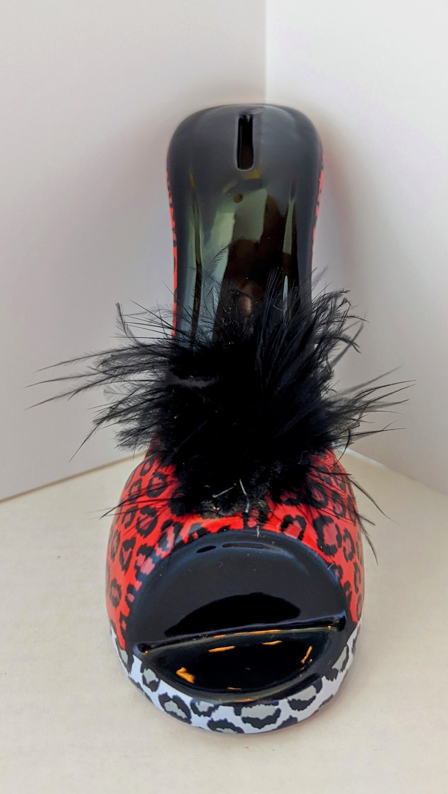 Stiletto Ceramic Shoe Coin Bank