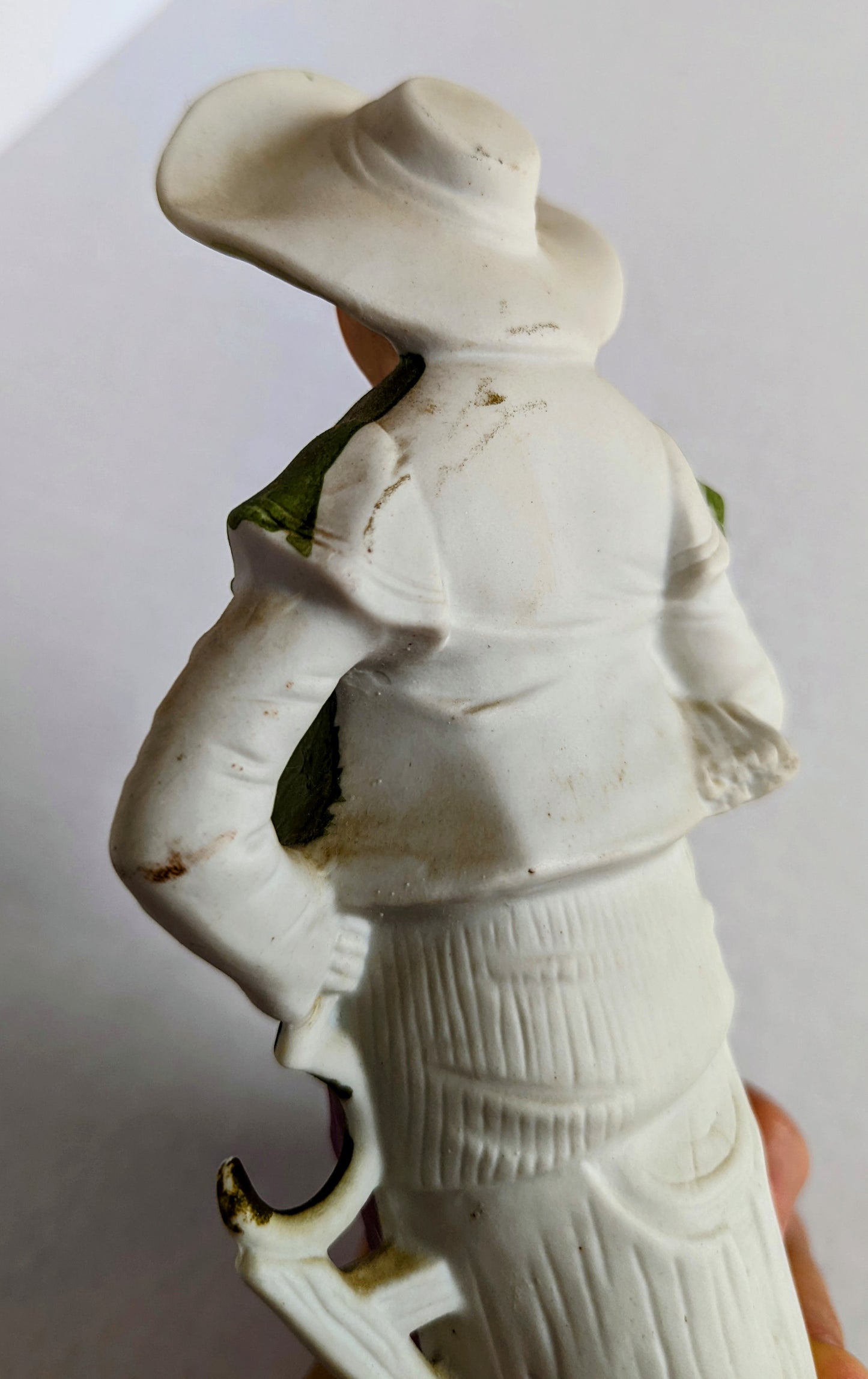 Bisque Pastoral Man Figurine