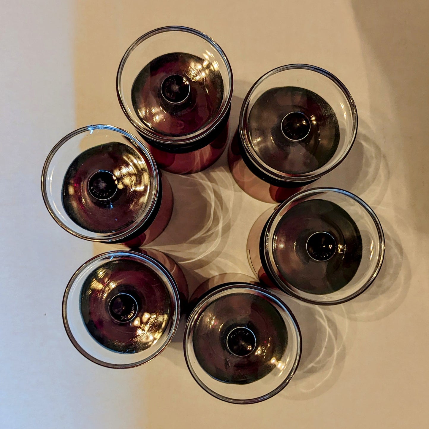 Luminarc Vintage Ruby Red Glasses (6)