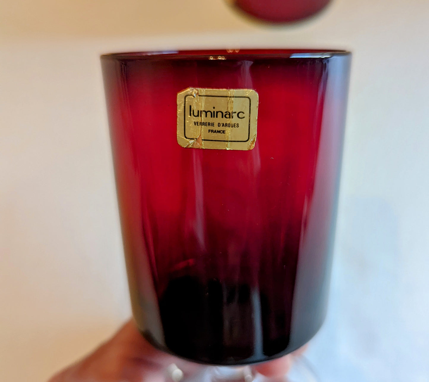 Luminarc Vintage Ruby Red Glasses (6)