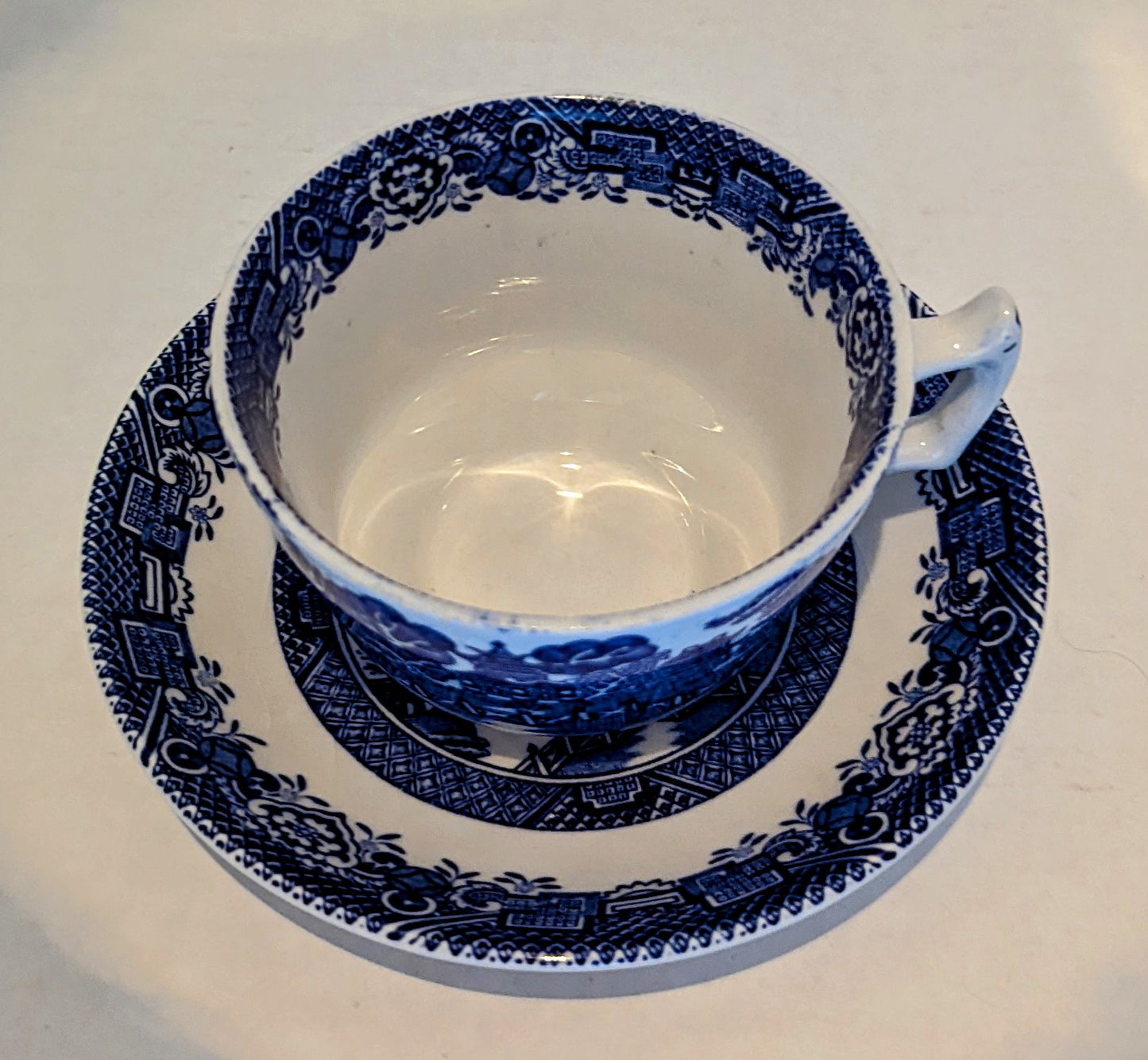 Woods Ware Vintage Willow Cup/Saucer Set