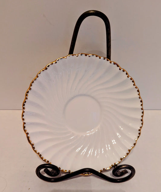Old Grecian Flute Gold Plate (Gold Dots on Edge)