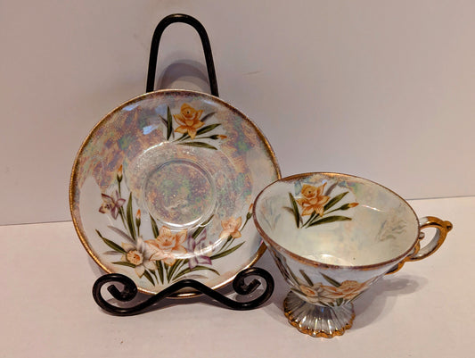 Norleans Daffodil Cup/Saucer Set 1950's