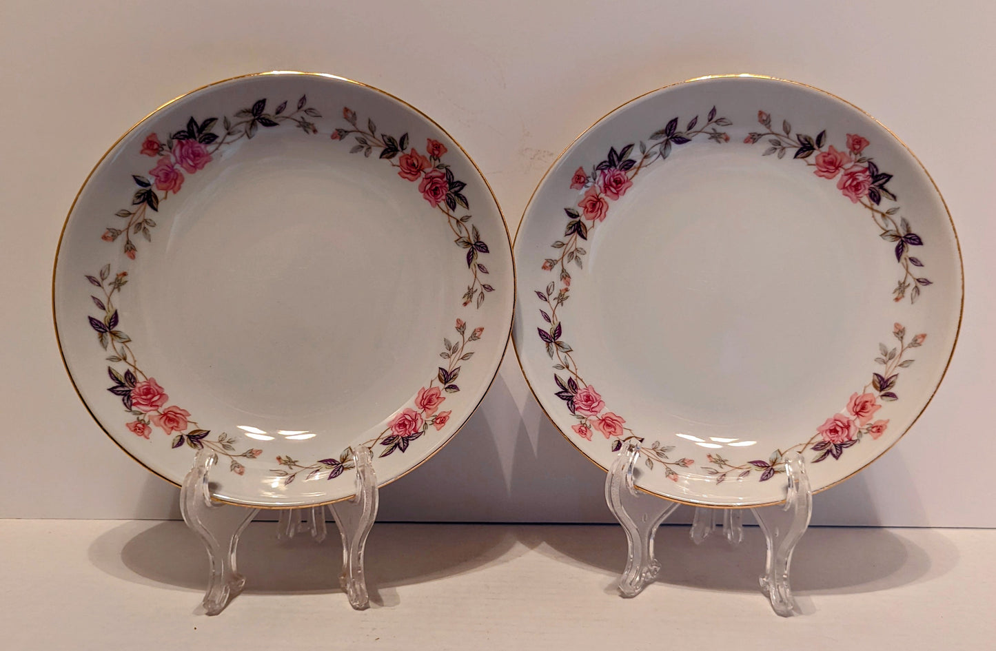 Norleans China Trellis Coupe Soup Bowls (2)