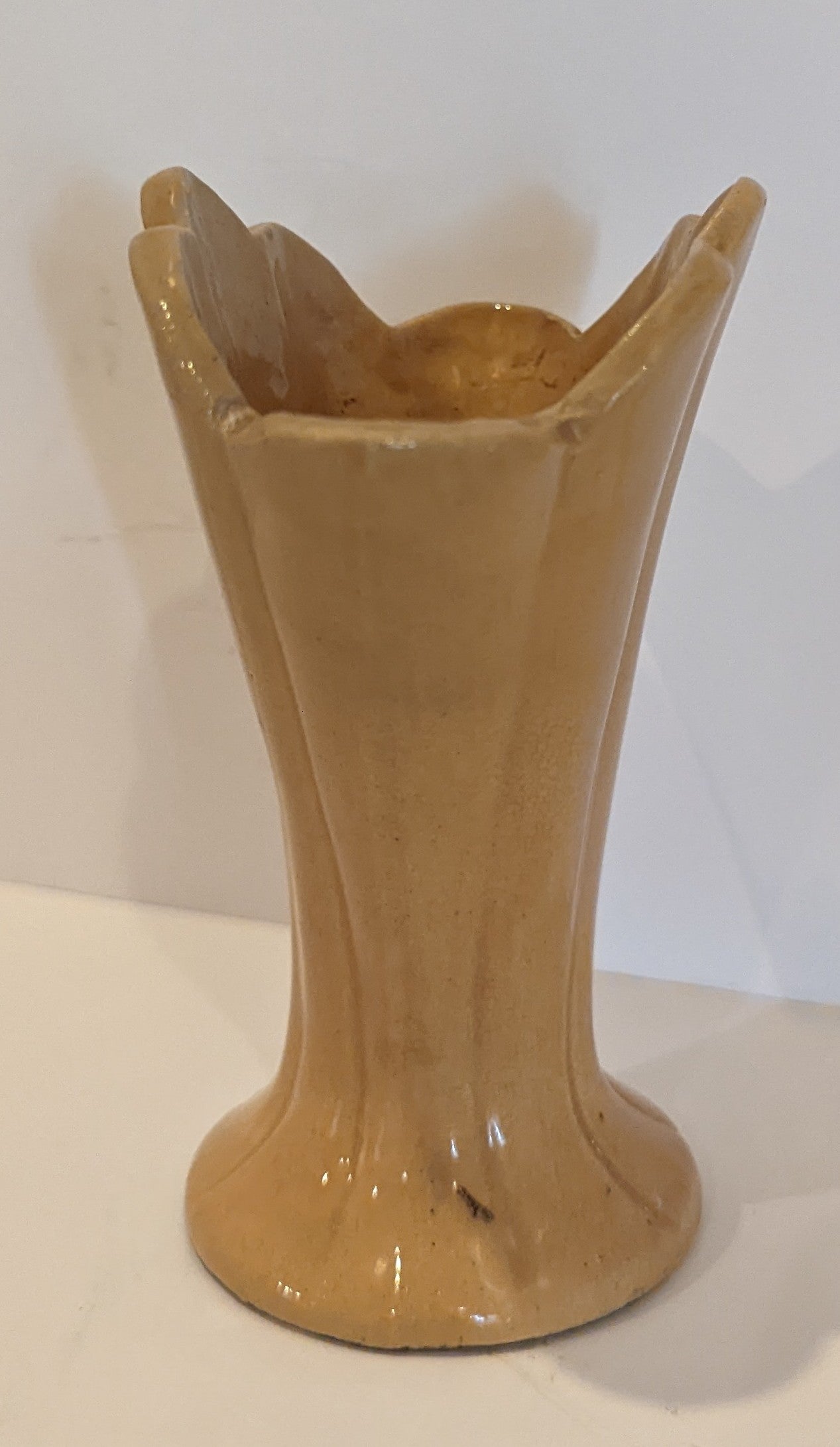 MCM Yellow Pottery Vase, 157