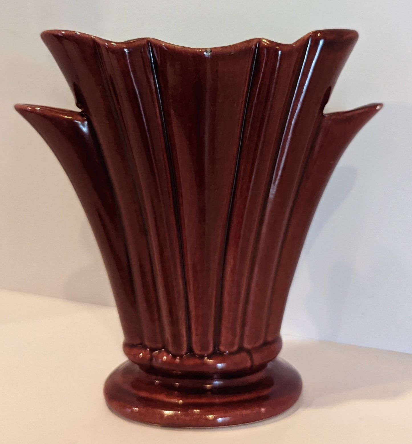 McCoy Vintage MCM Fan Vase