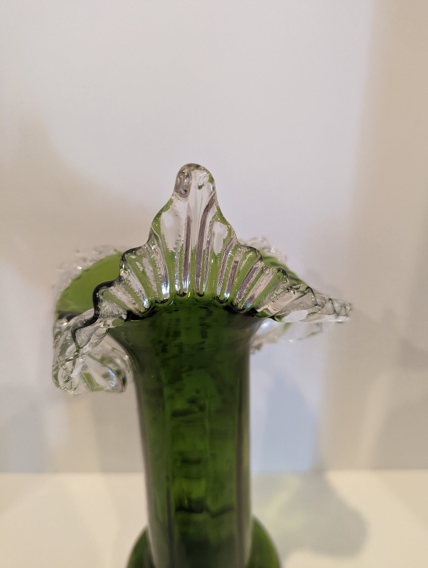 Jack in the Pulpit Green Vintage Vase