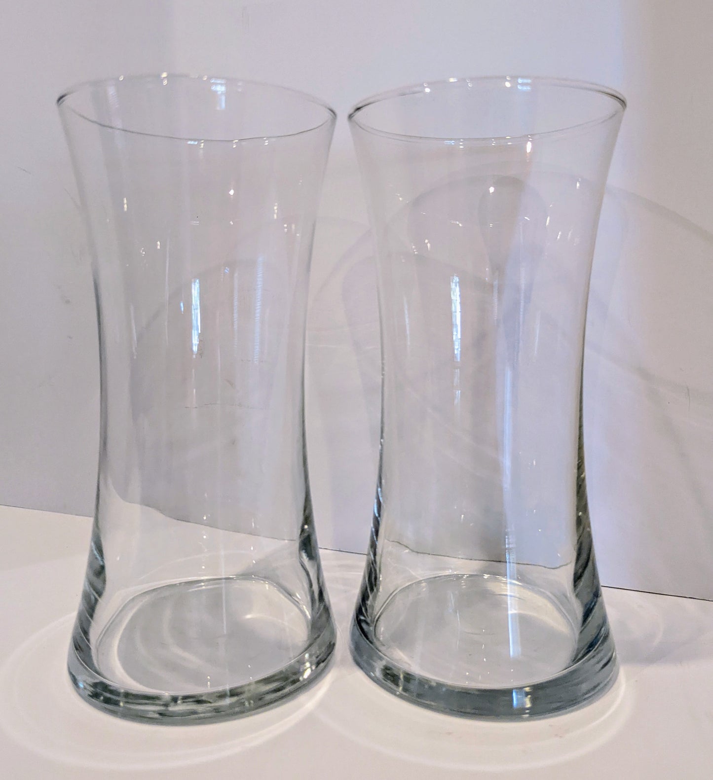 Clear Glass Vases (2)