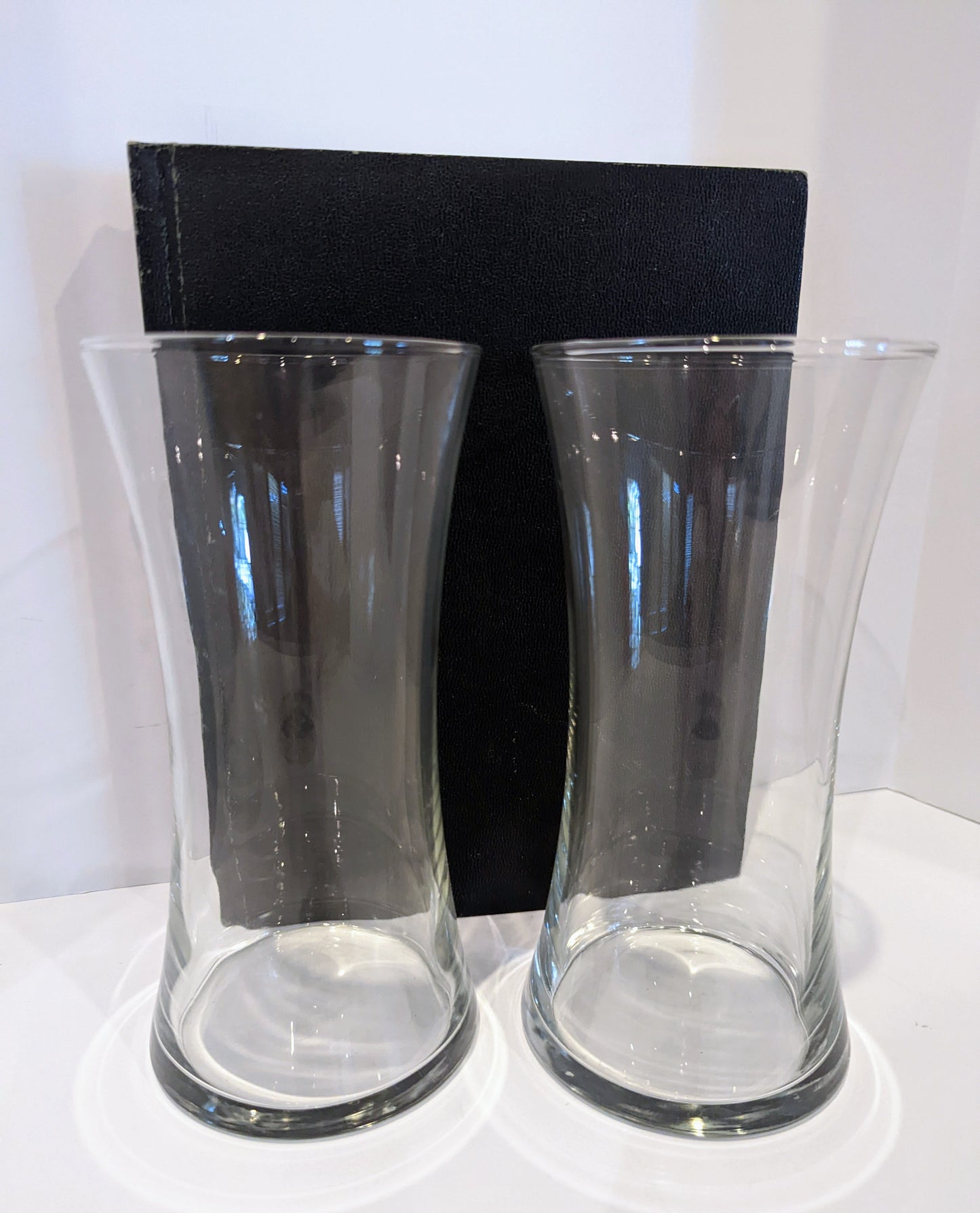 Clear Glass Vases (2)