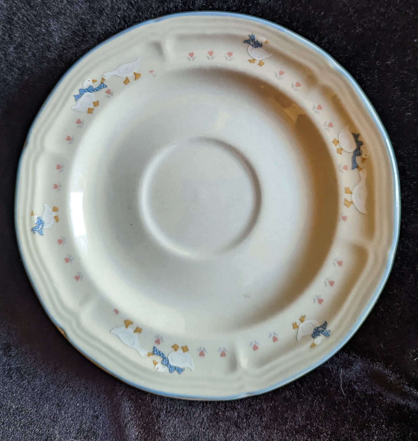 Brick Oven Aunt Rhody Stoneware Vintage Saucer