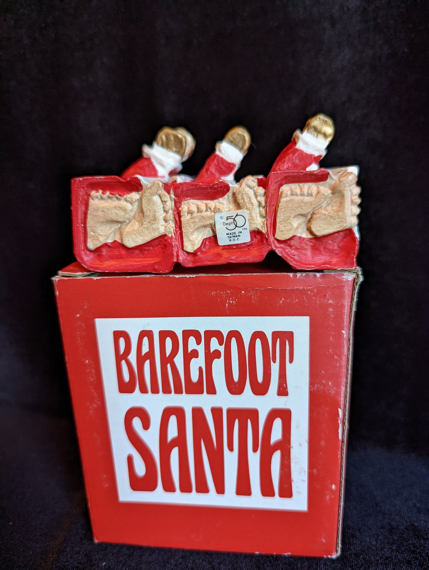 Vintage Barefoot Santa 4964-4 Candle