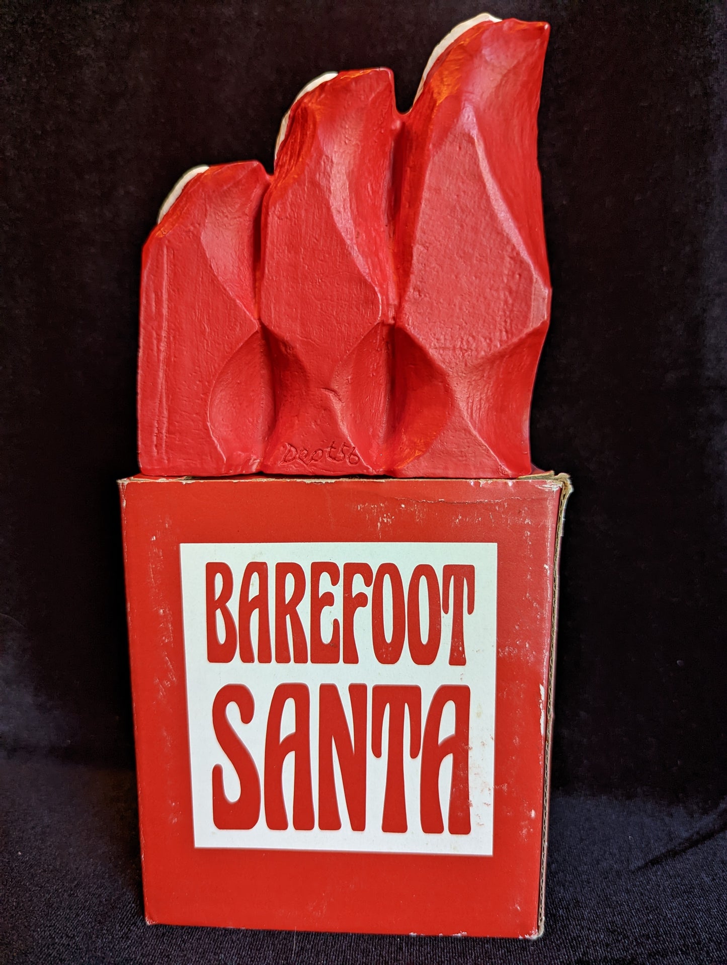 Vintage Barefoot Santa 4964-4 Candle