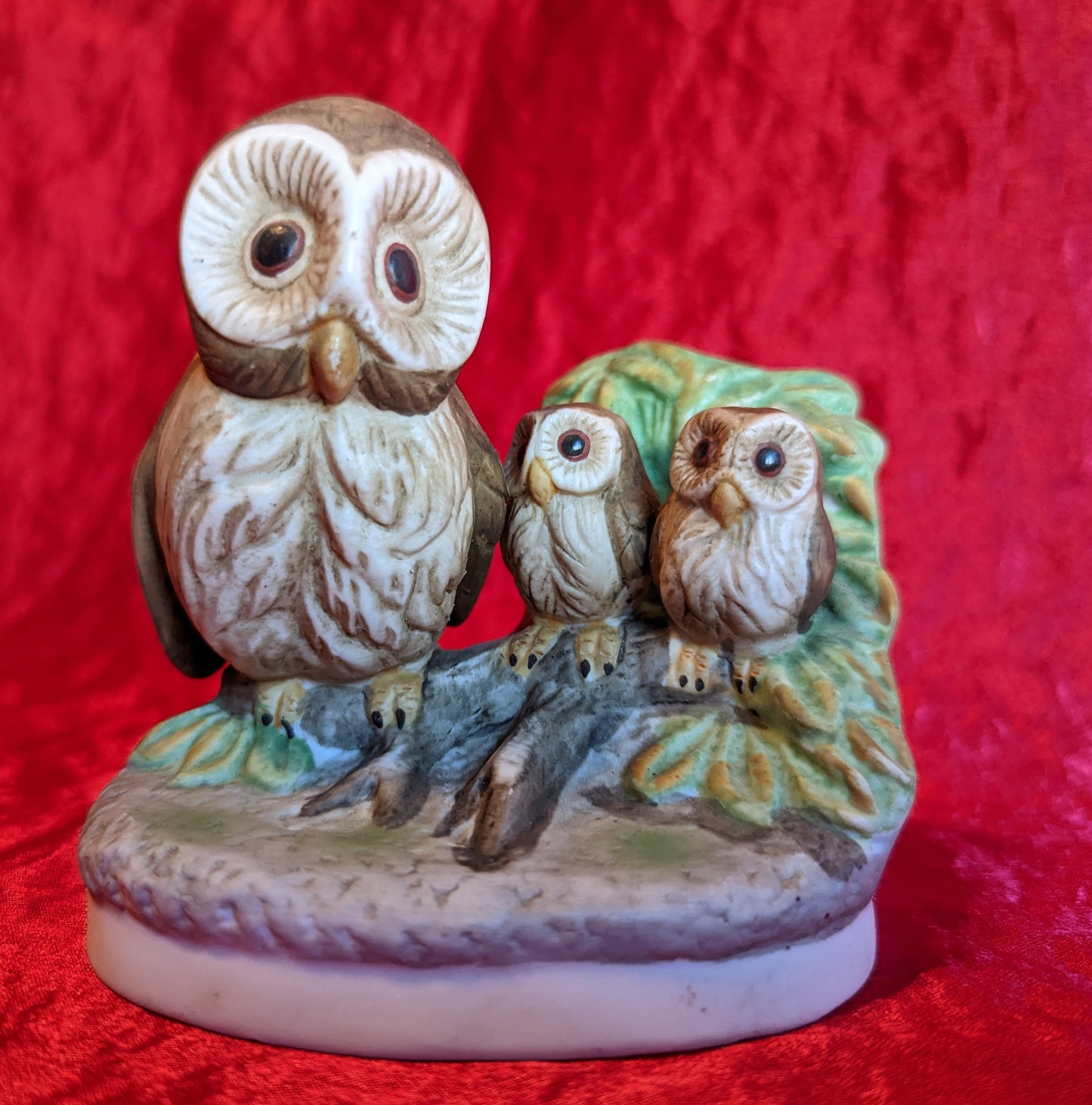 UC&GC, Triple Owl Figurine Vintage1970-80's