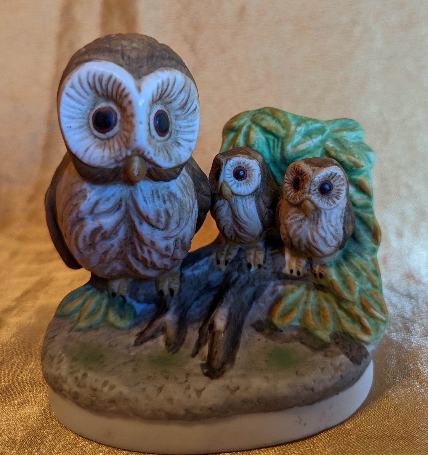 UC&GC, Triple Owl Figurine Vintage1970-80's