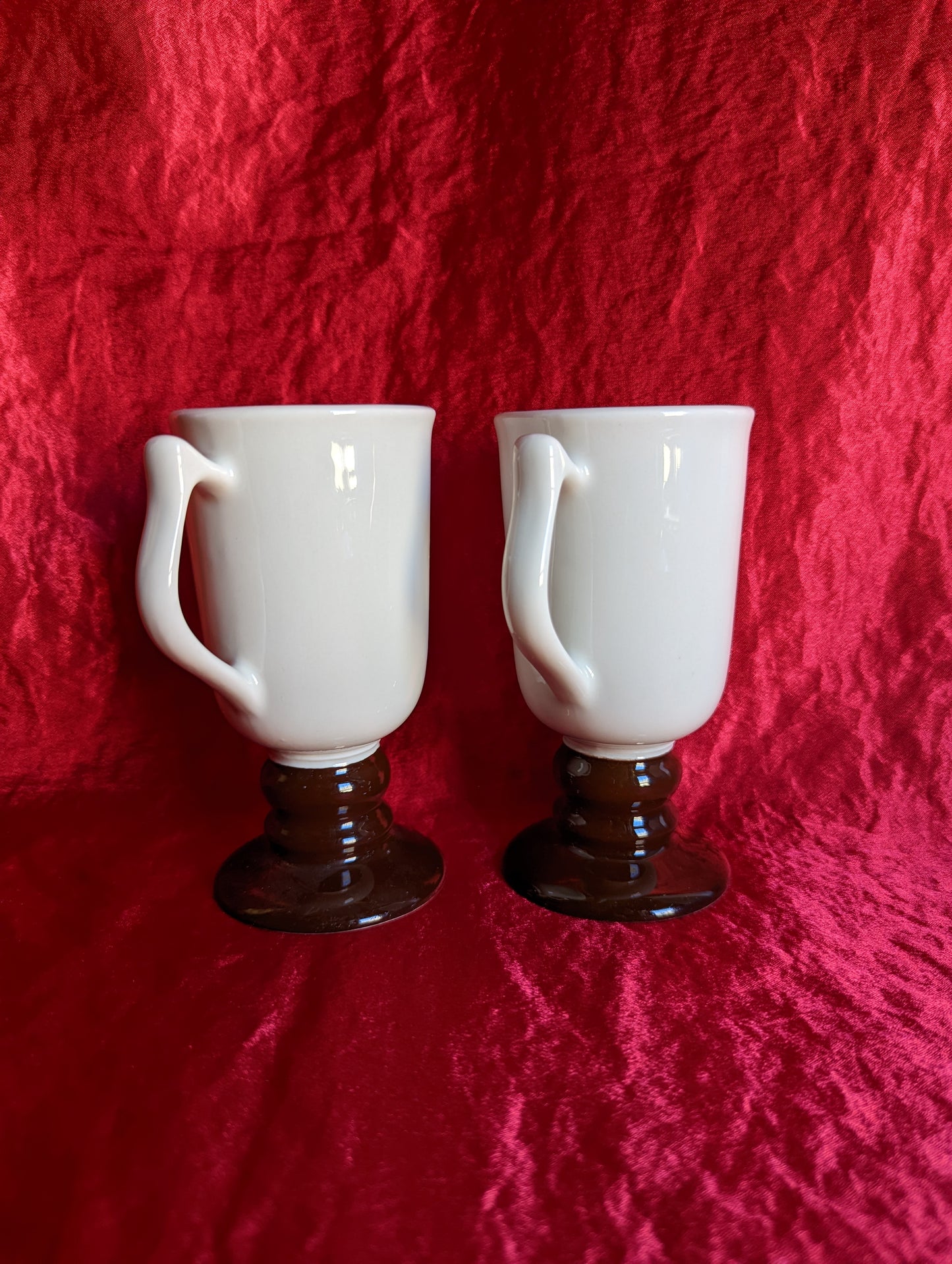 Hall Brown Stem Irish Coffee Vintage Mugs