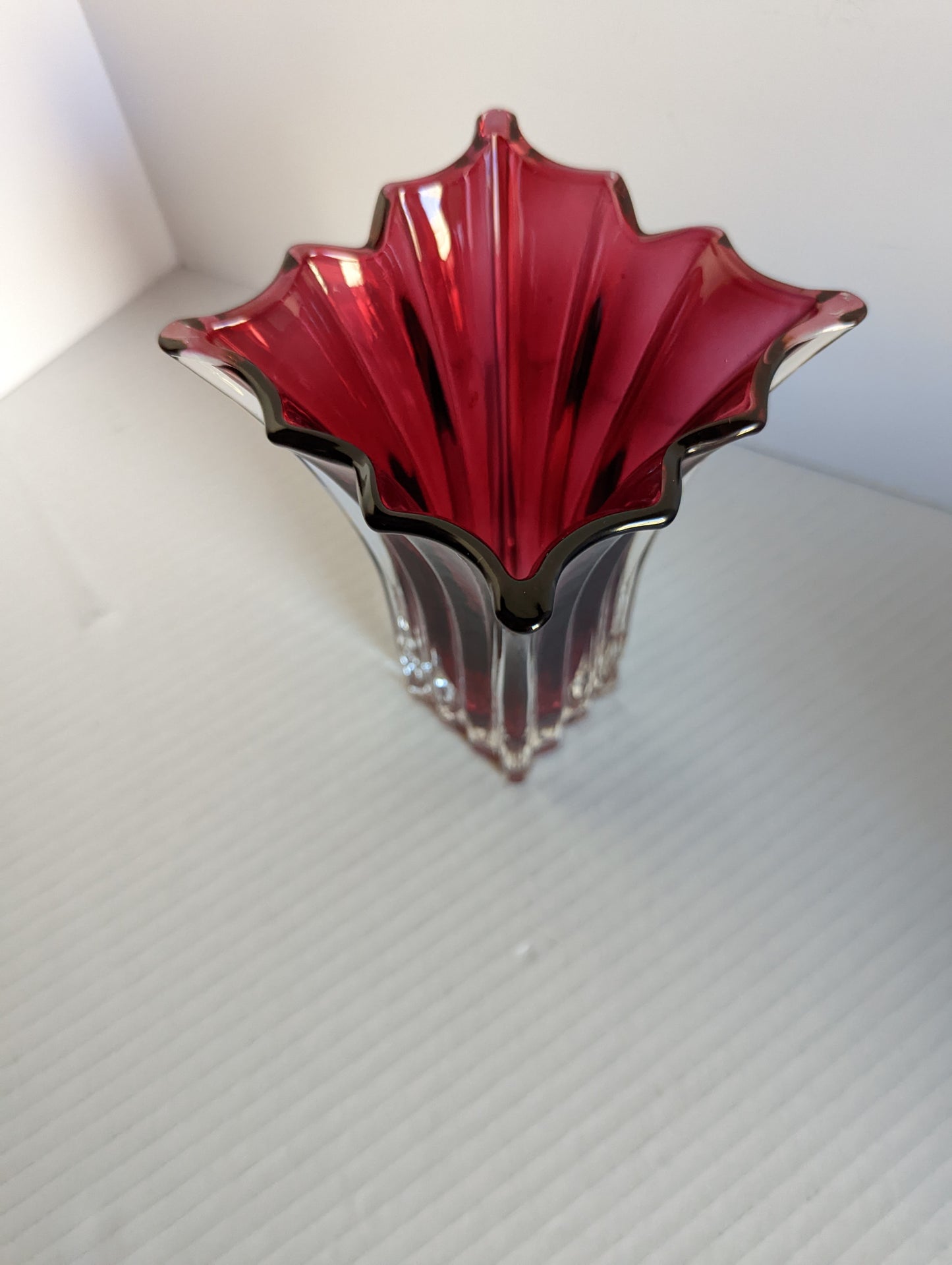 Vera Wang FTD Cranberry Colored Vase