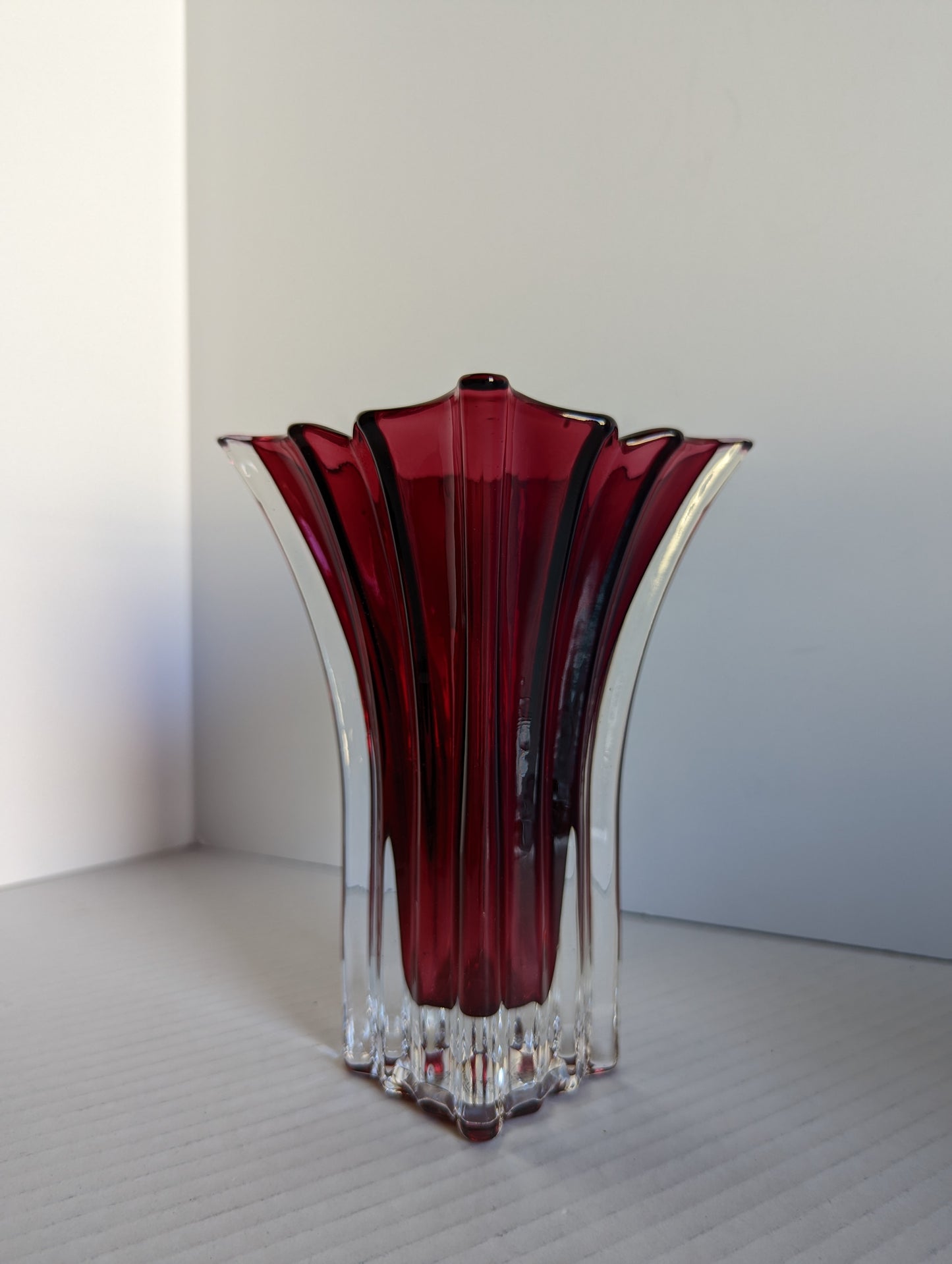 Vera Wang FTD Cranberry Colored Vase